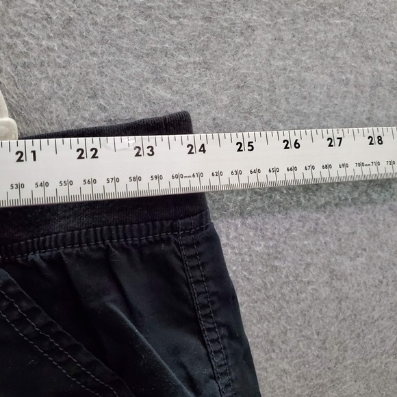 Faded Glory Women Shorts 26w Black Cargo Hiking Pockets Drawstring Inseam 8" - Picture 3 of 7